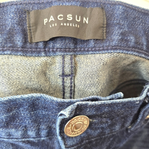 PACSUN Slim Indigo Comfort Stretch Jeans Men's 32x31 Mid-Rise Tapered Fit Casual - Picture 7 of 14